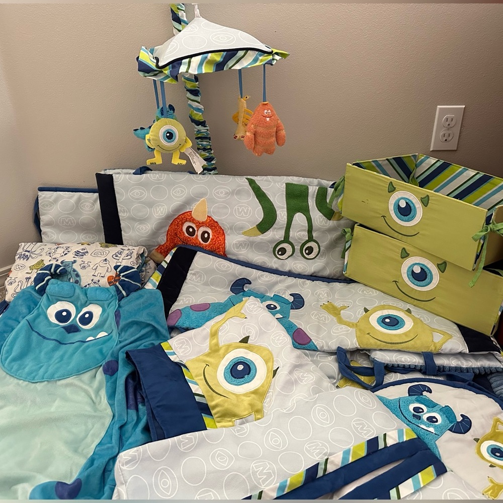 Monsters Inc. Crib Set
